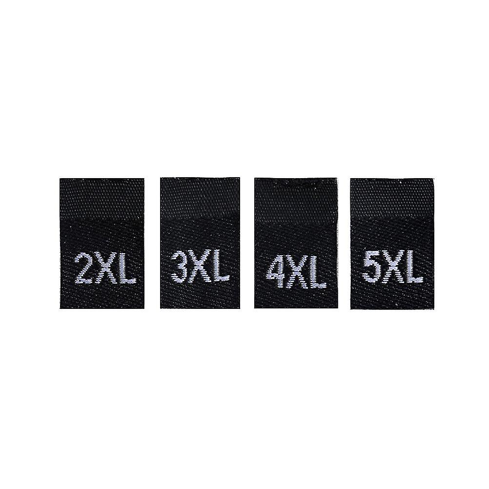 500pcs Clothes Size Labels Folded Cloth Labels General Woven Size Mark Practical Clothing Size Labels For Store Home Use White