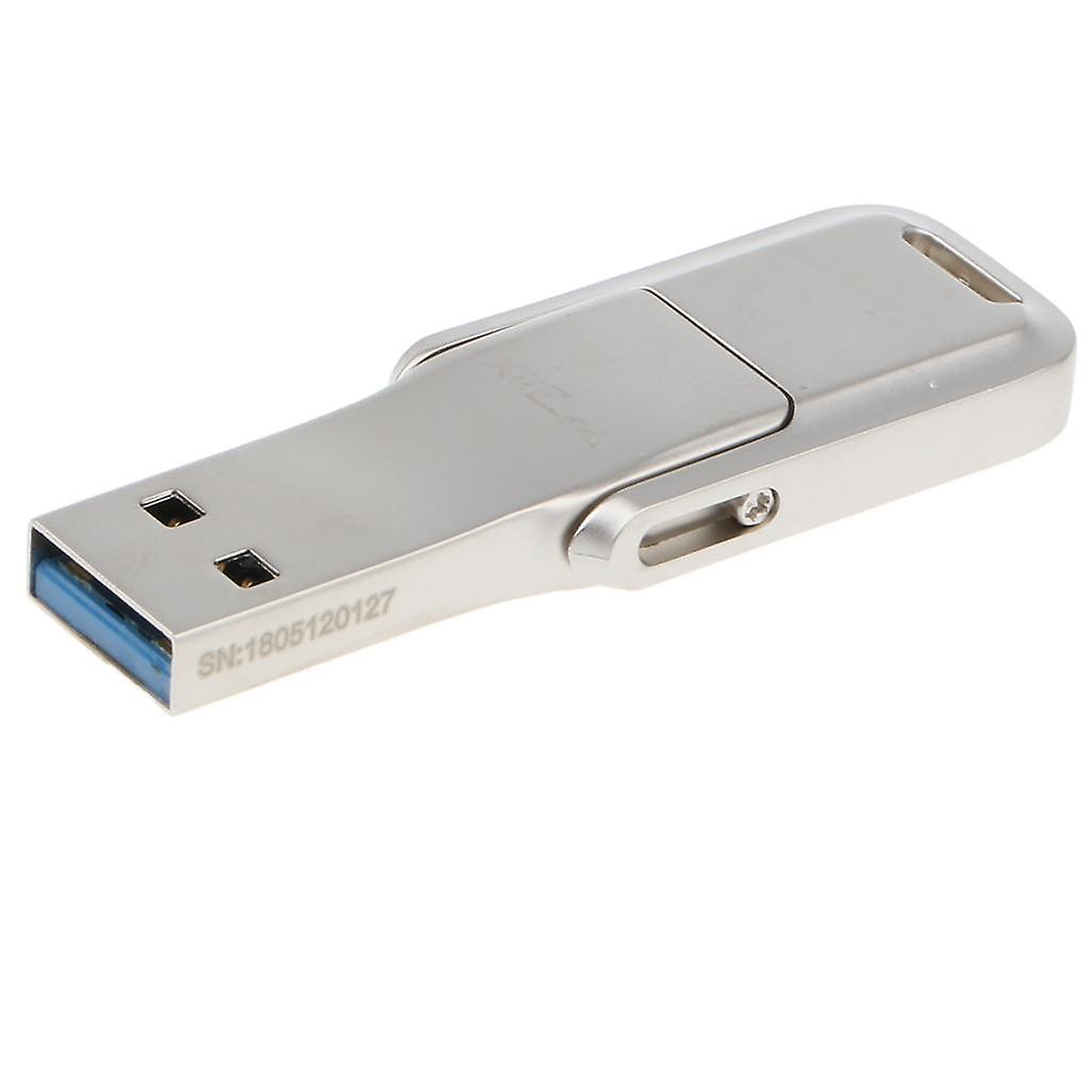 All Metal Foldable High Speed USB 3.0 Flash Memory U Disk Memory White 64G