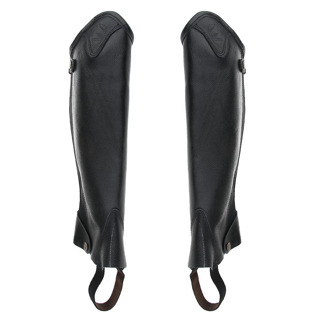 Skórzane getry jeździeckie do jazdy konnej Half Chaps Osłona nóg Protector 4XL