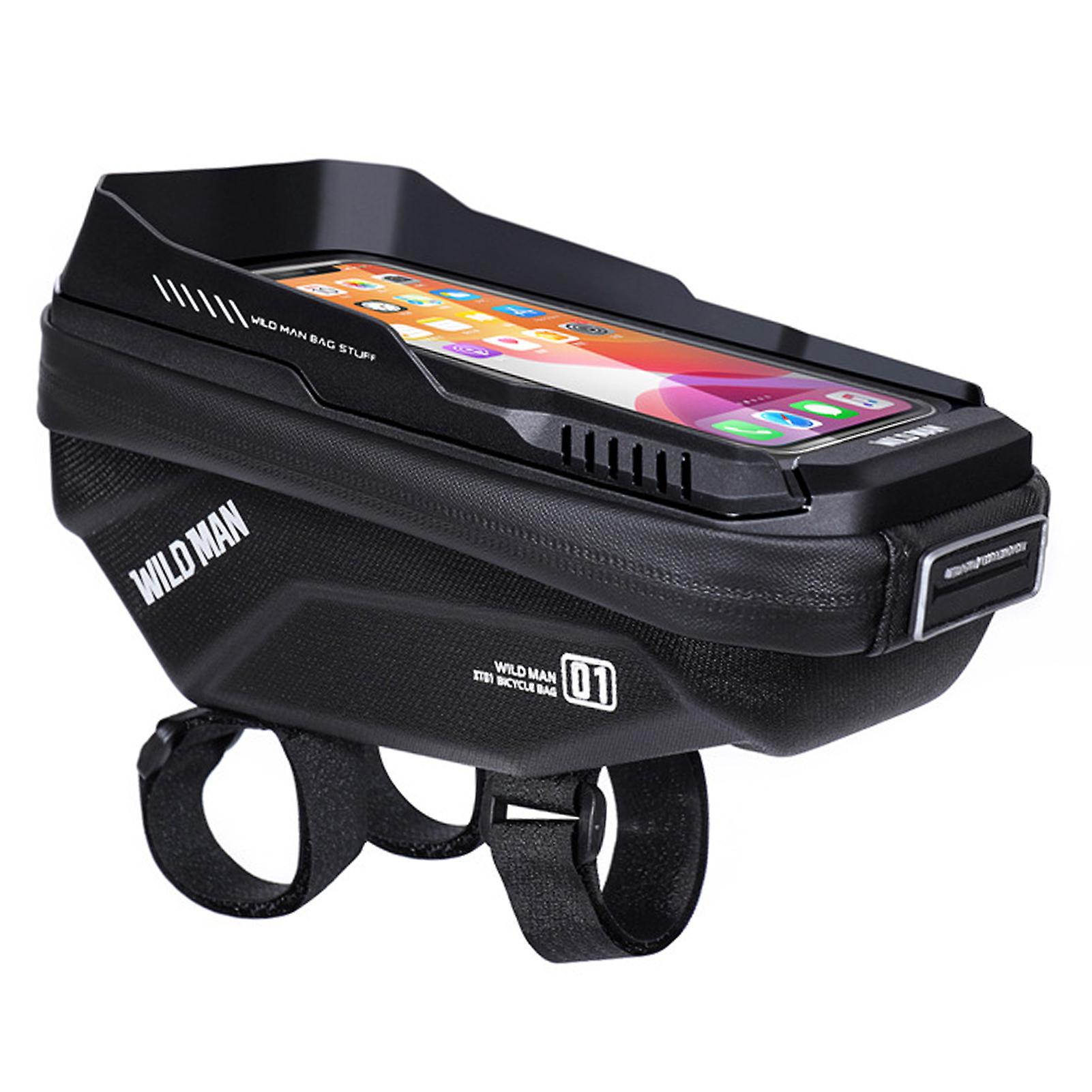 Touch Screen Bike Handlebar Bag Large Capacity Storage Bag For 6.7in