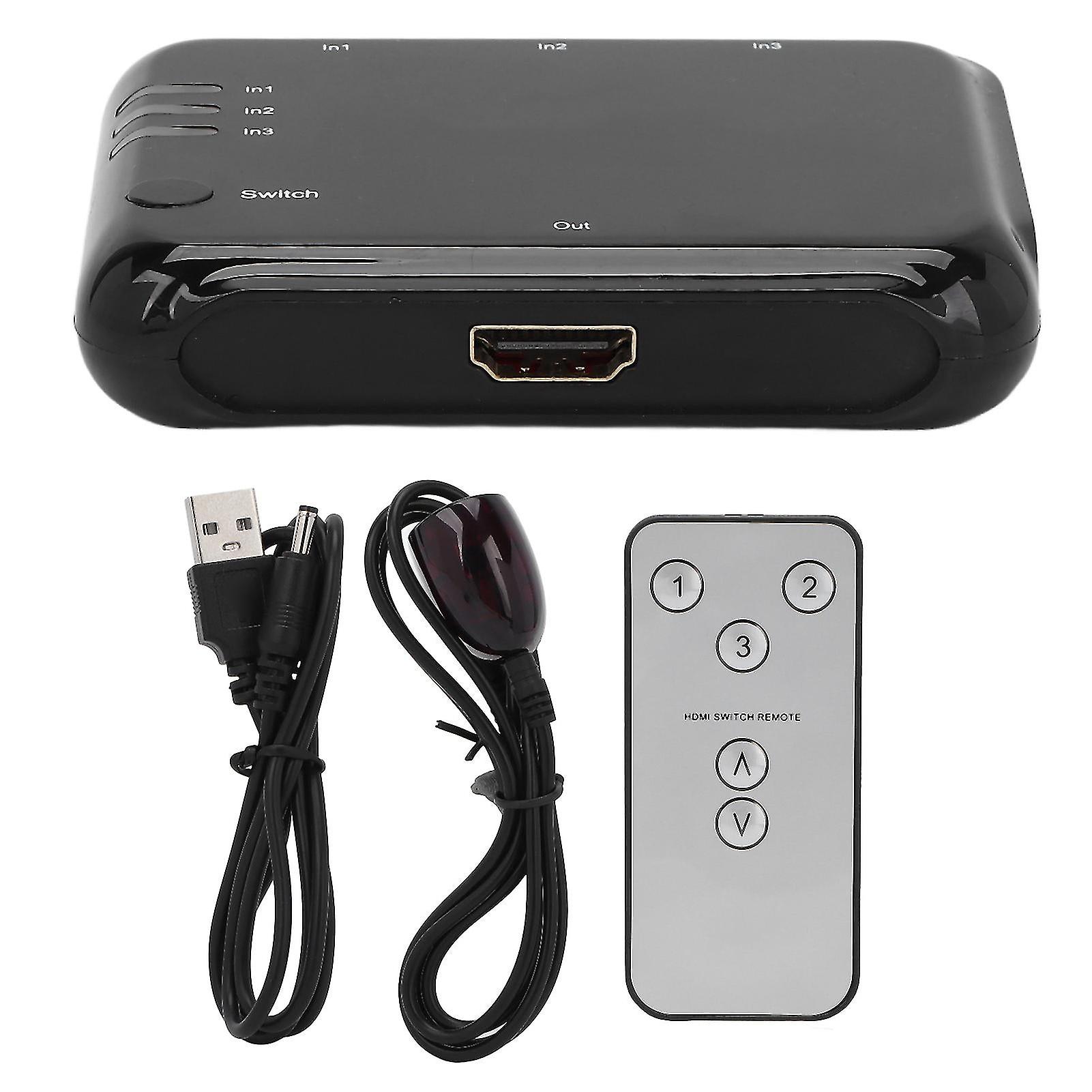 Vktc05 3x1 Hd Multimedia Interface Switcher 4kx2k 30hz 3 In 1 Out Hd Multimedia Interface Converter