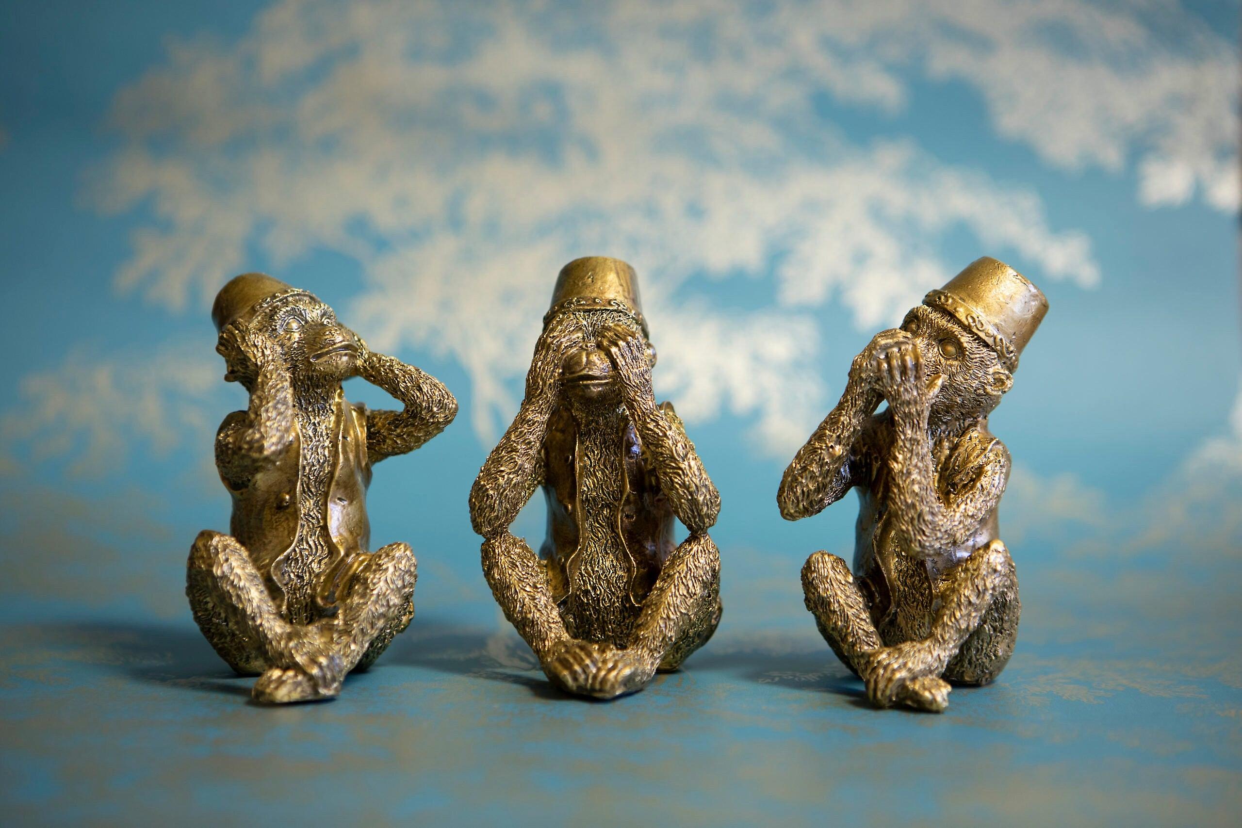 Set Of 3 Moroccan Monkeys Home Decor Decals