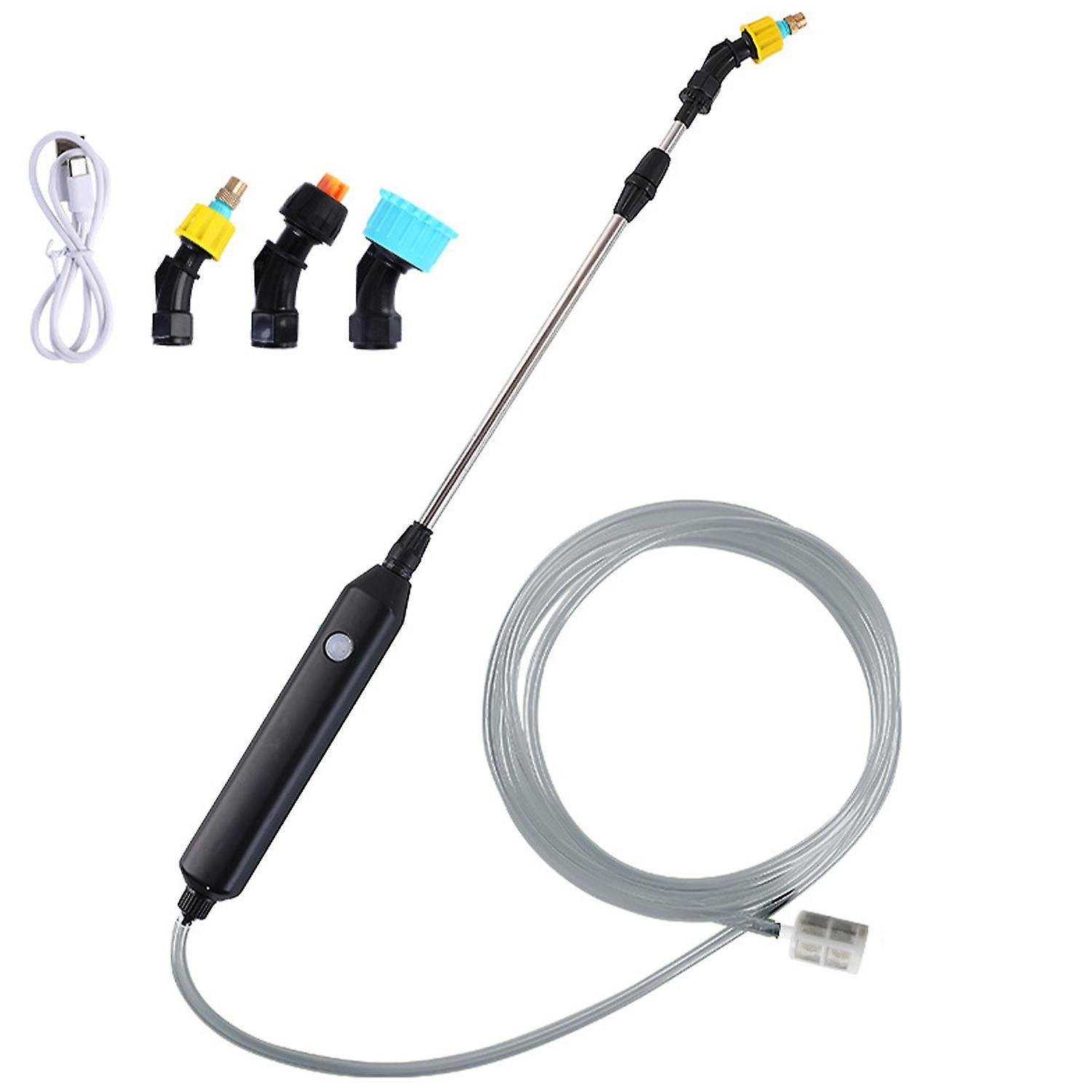 ZHOUBA 1 Set Electric Watering Sprayer Extendable Handle USB Rechargeable Handheld Sprayer Wand