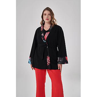 Garnish Patterned Kimono