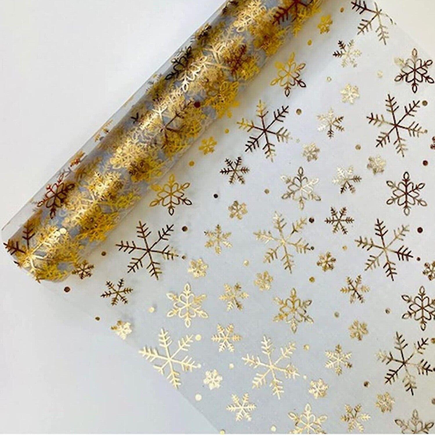 Roll Snowflakes Printed Chair Sashes