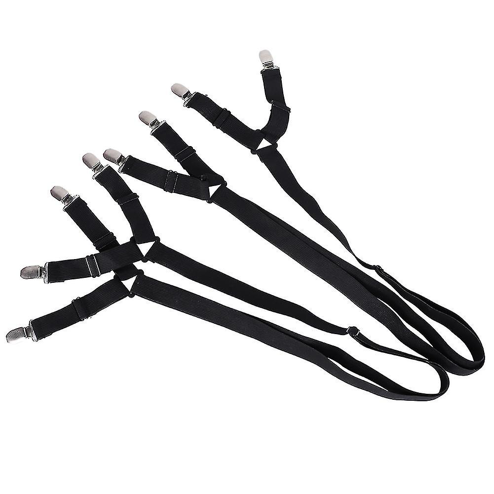 2PCS Bed Sheet Holder Antislip Fixing Buckle Adjustable Elastic Straps Clips