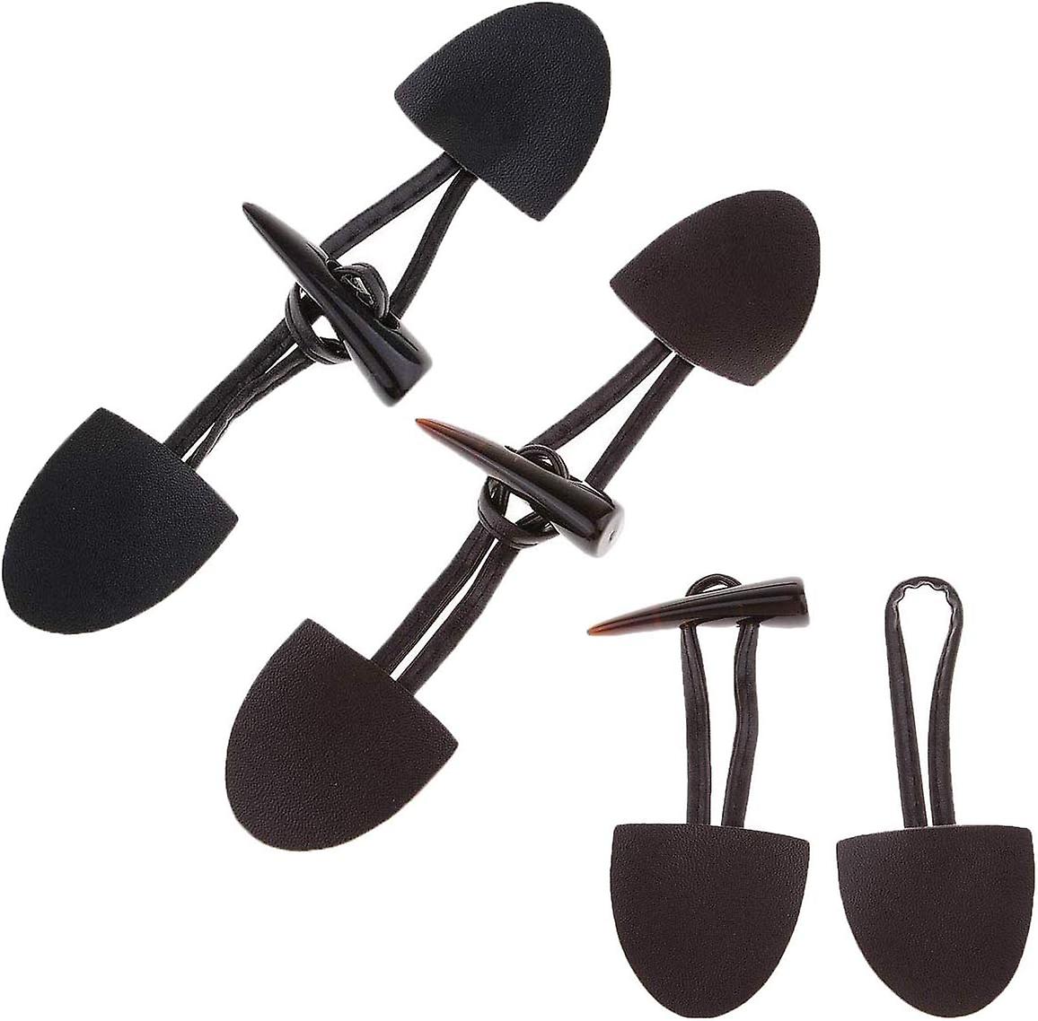 12 Pairs Horn Button Duffle Coat Leather Sewing Button for Craft