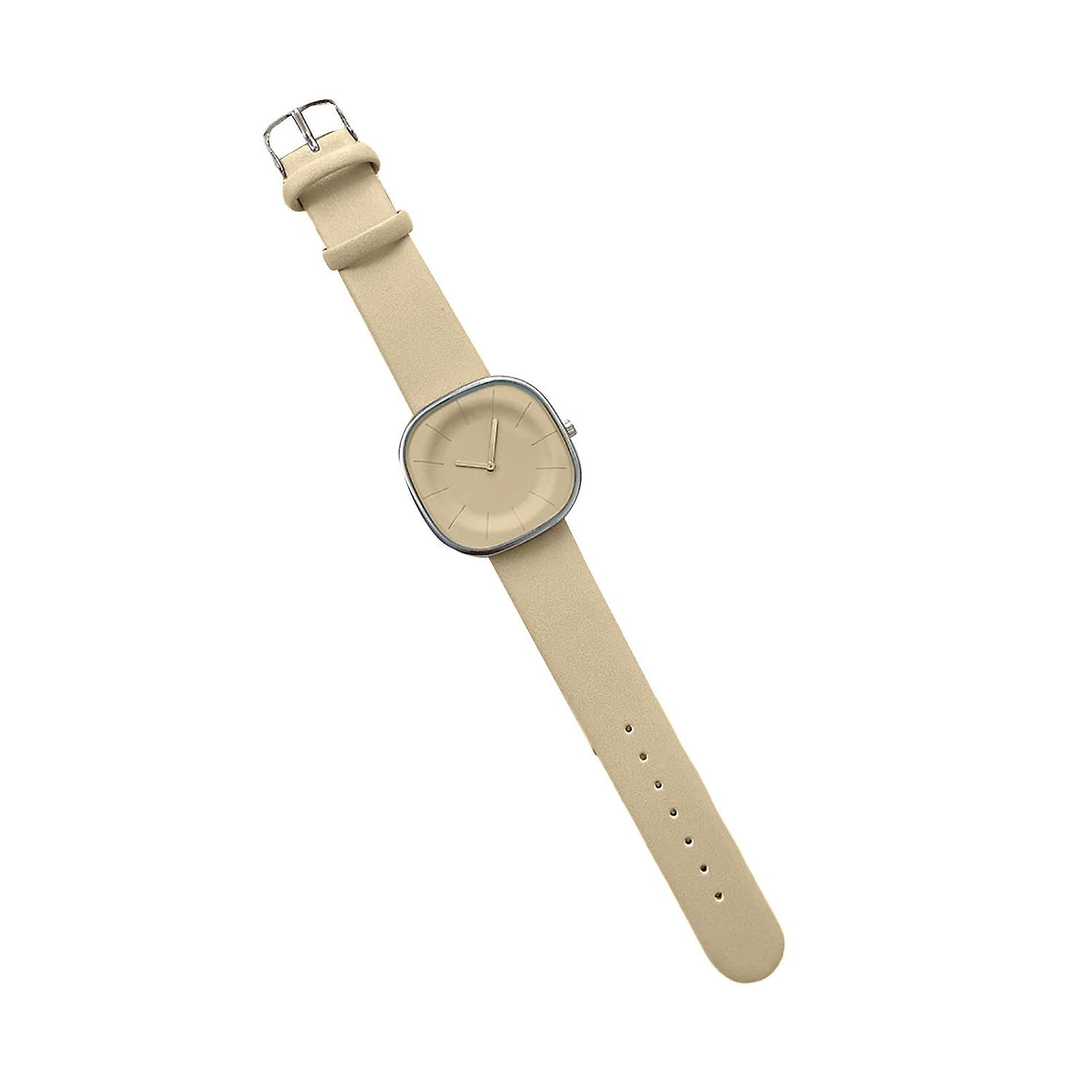 Women Watch Square Dial Pointer Display Adjustable Anti-shock Wear-resistant Precise Time Faux Leath