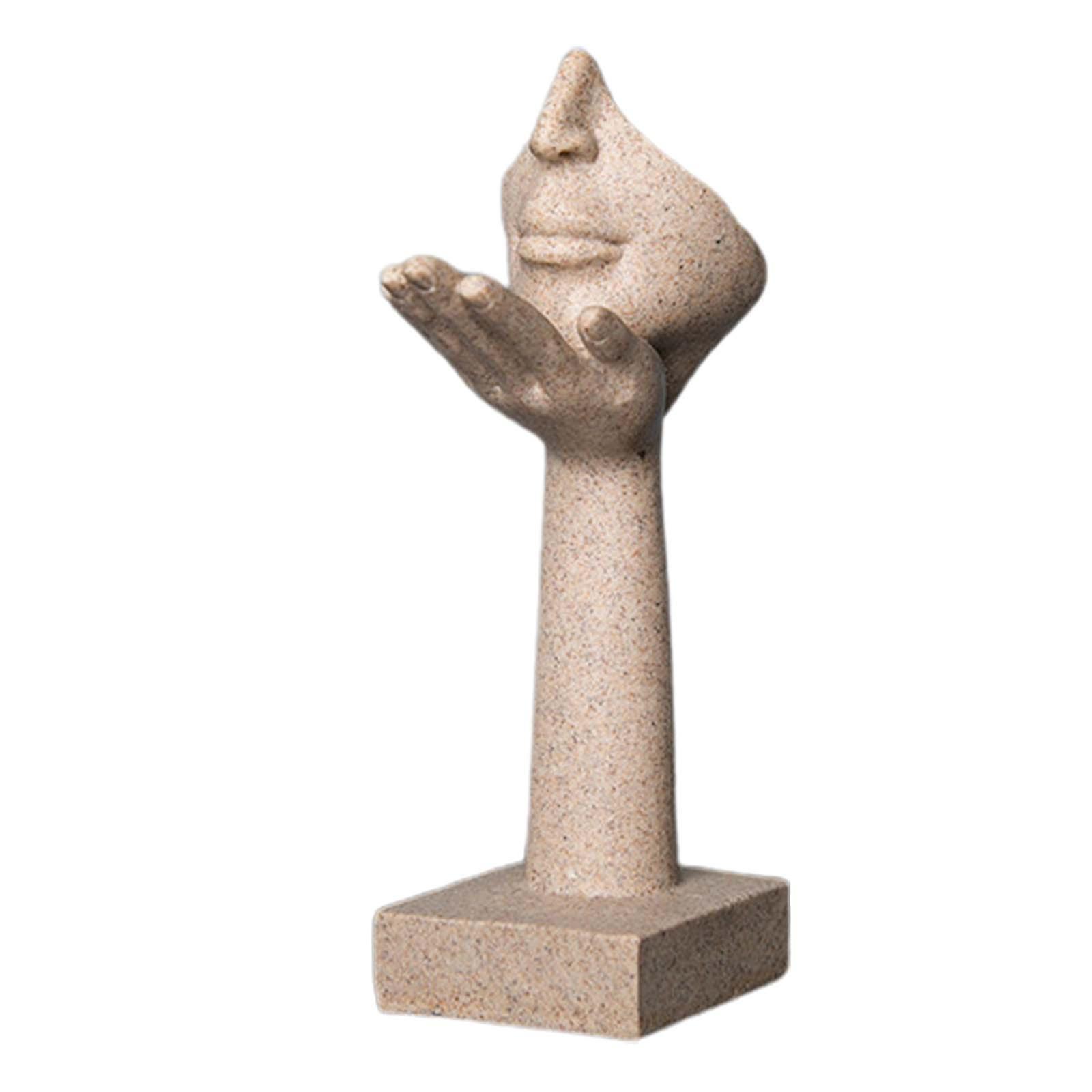 Abstract Art Figurine European Ornament Resin Statue for Desktop Office Home style A