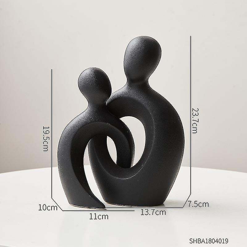 Abstraktes Paar Statue Moderne Heimdekoration Figur Skulpturen & Figuren für Interieur ästhetische Wohnzimmer Familie Ornamente