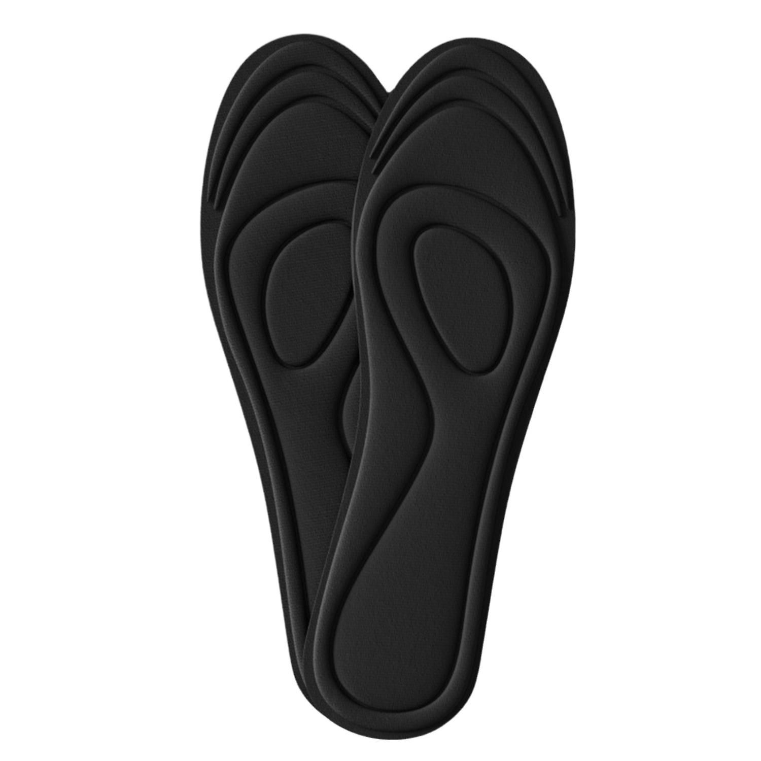 1 Pair Sport Insoles Cuttable Sweat Absorption Comfortable Elastic Odor-resistant Shockproof Insole