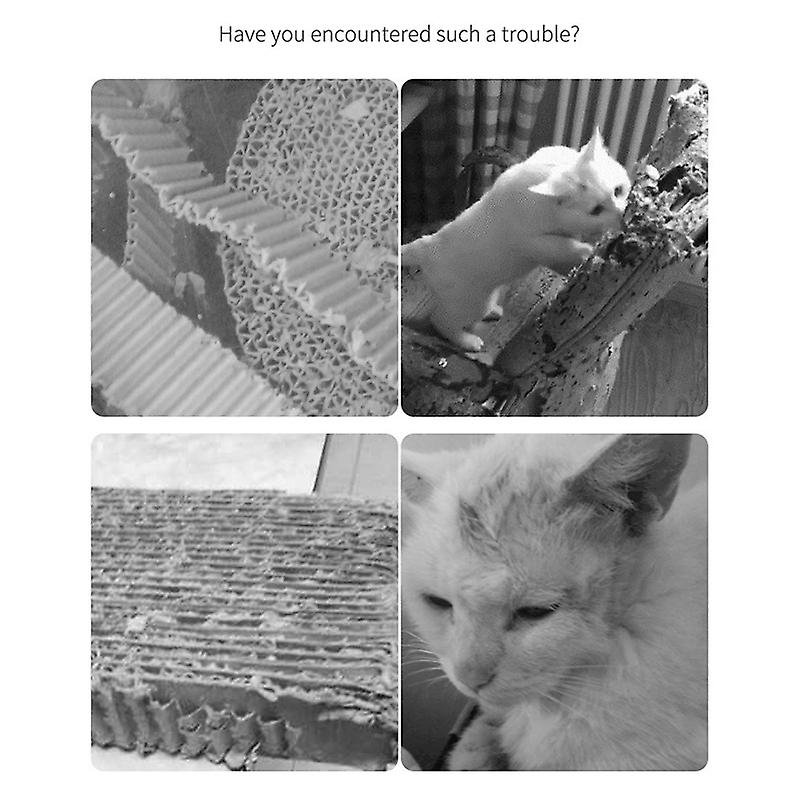 Cat Scratcher Pad Sisal Material Wearproof Large Space Cute Shape Cat Scratching Mat for Pet Cat Green Flower 