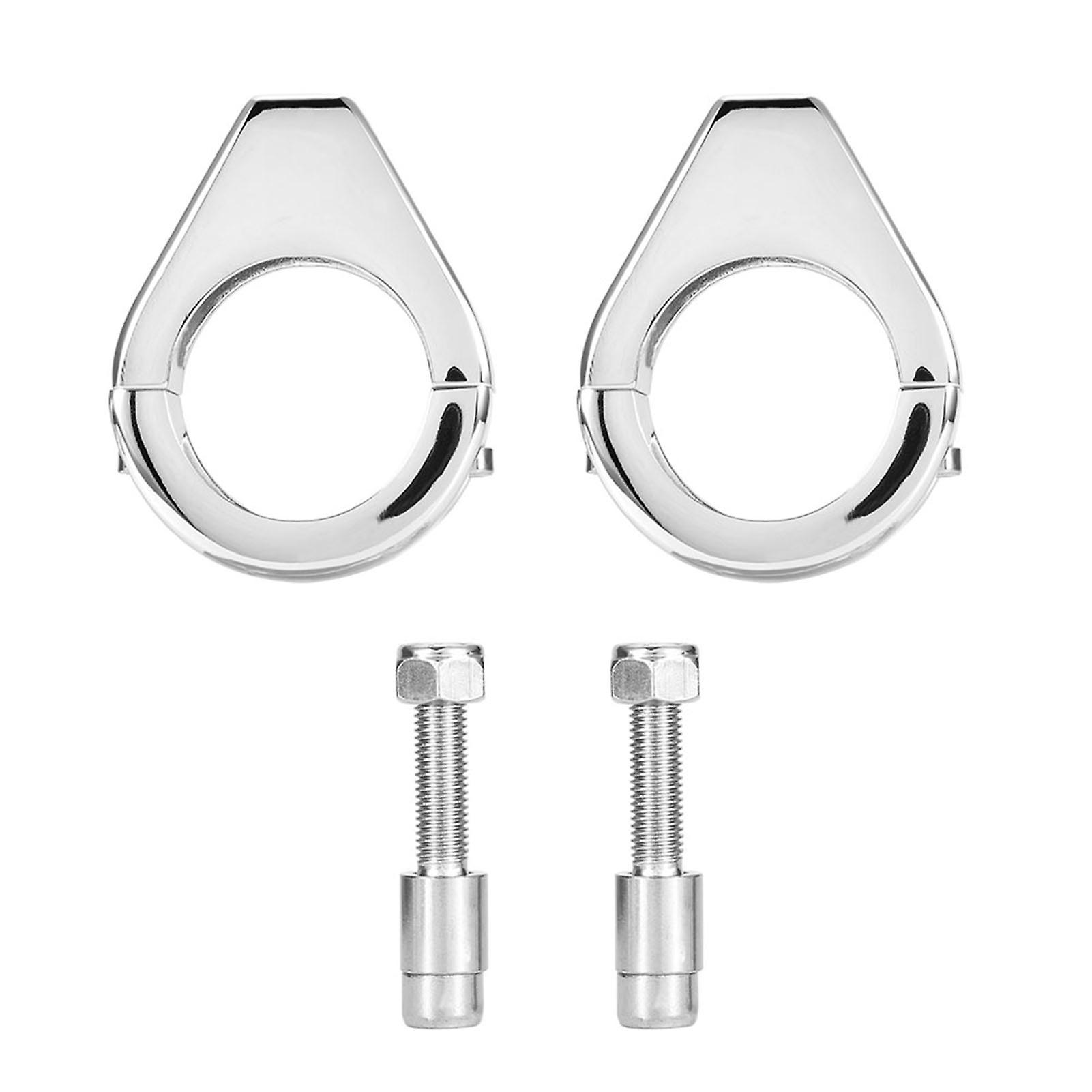 Motorcycle turn signal bracket for 41mm forks - aluminium alloy clamp