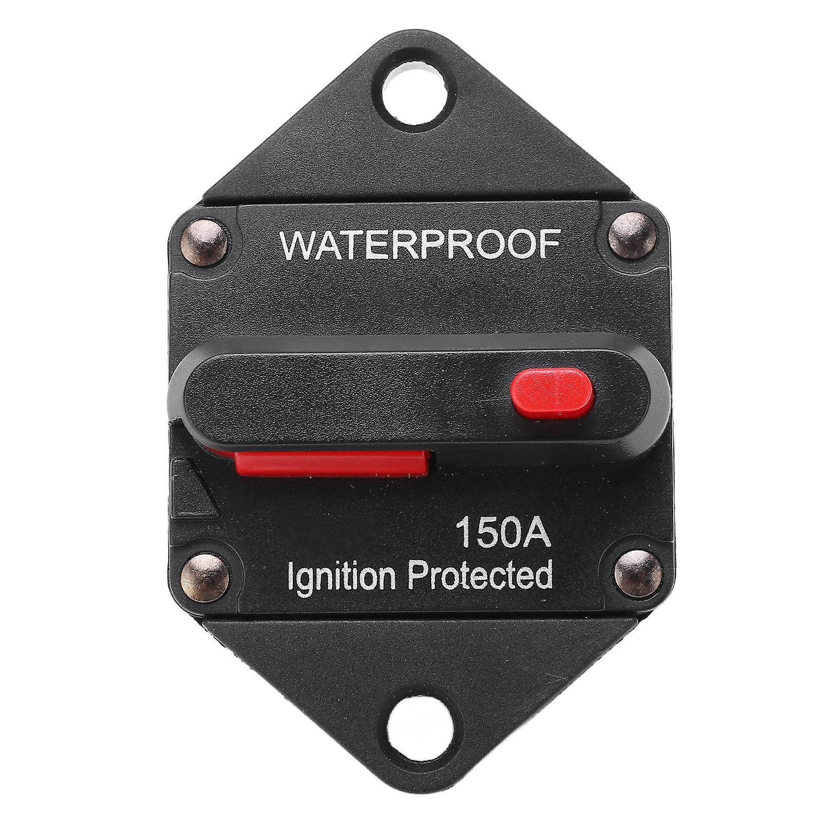 DC 32V Circuit Breaker with Switch Manual Reset Waterproof for Car Marine Boat Truck Bus RV ATV 150A