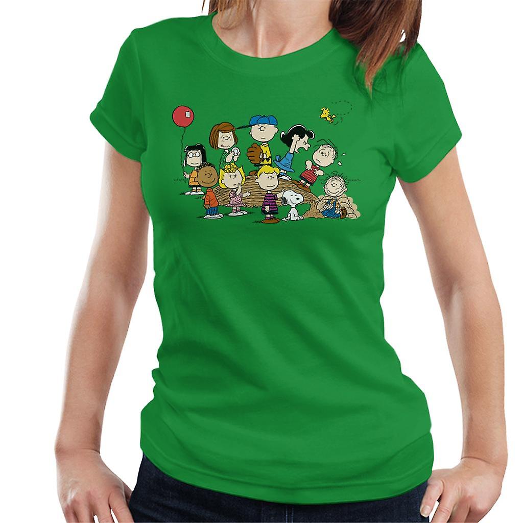 Peanuts Baseball Group Women's T-Shirt