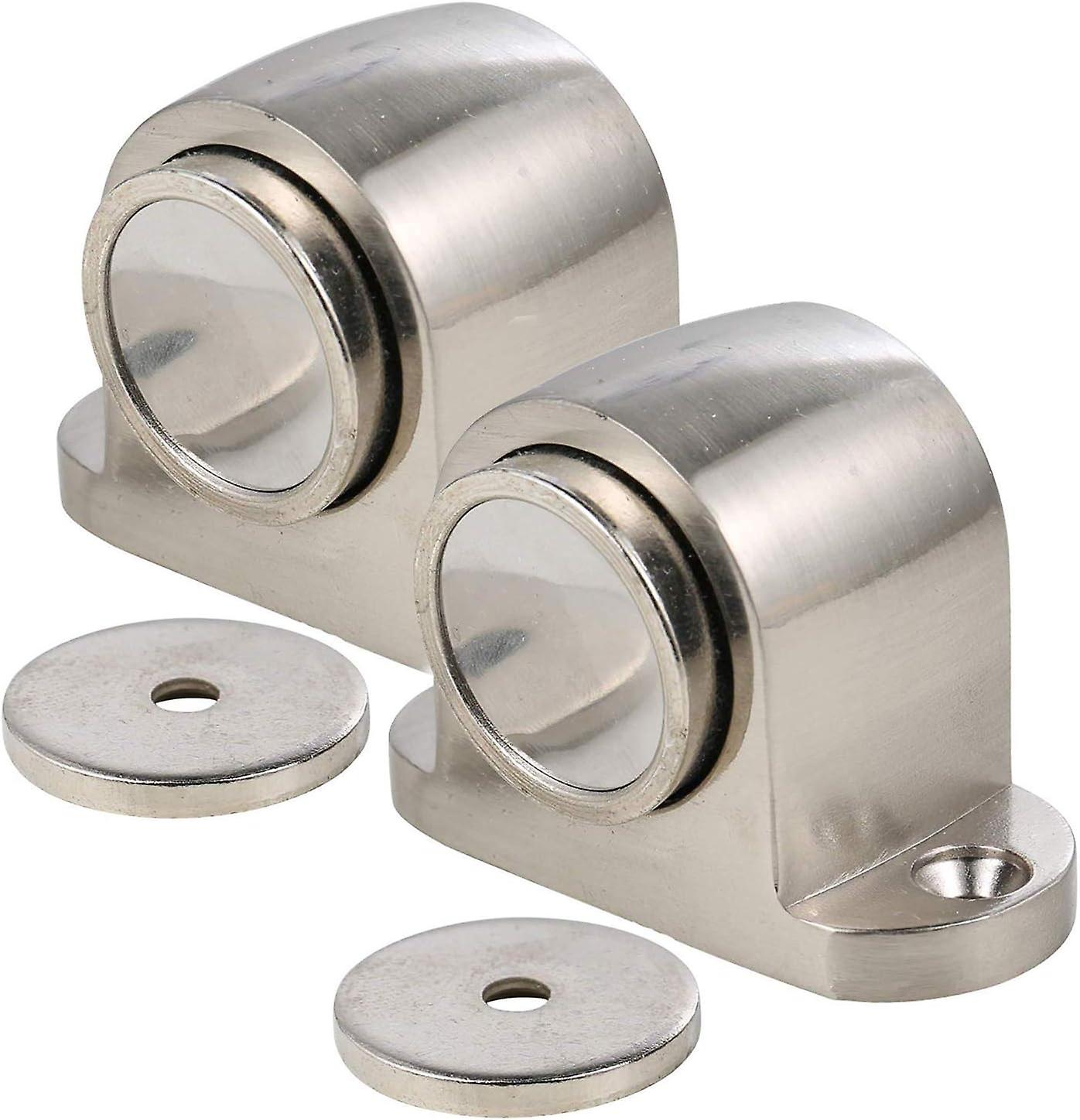 Türstopper aus magnetischer Legierung mit Capture-Schraubenhalterung Feldbefestigung Drahtziehfinish (2er-Pack) ZeGoods