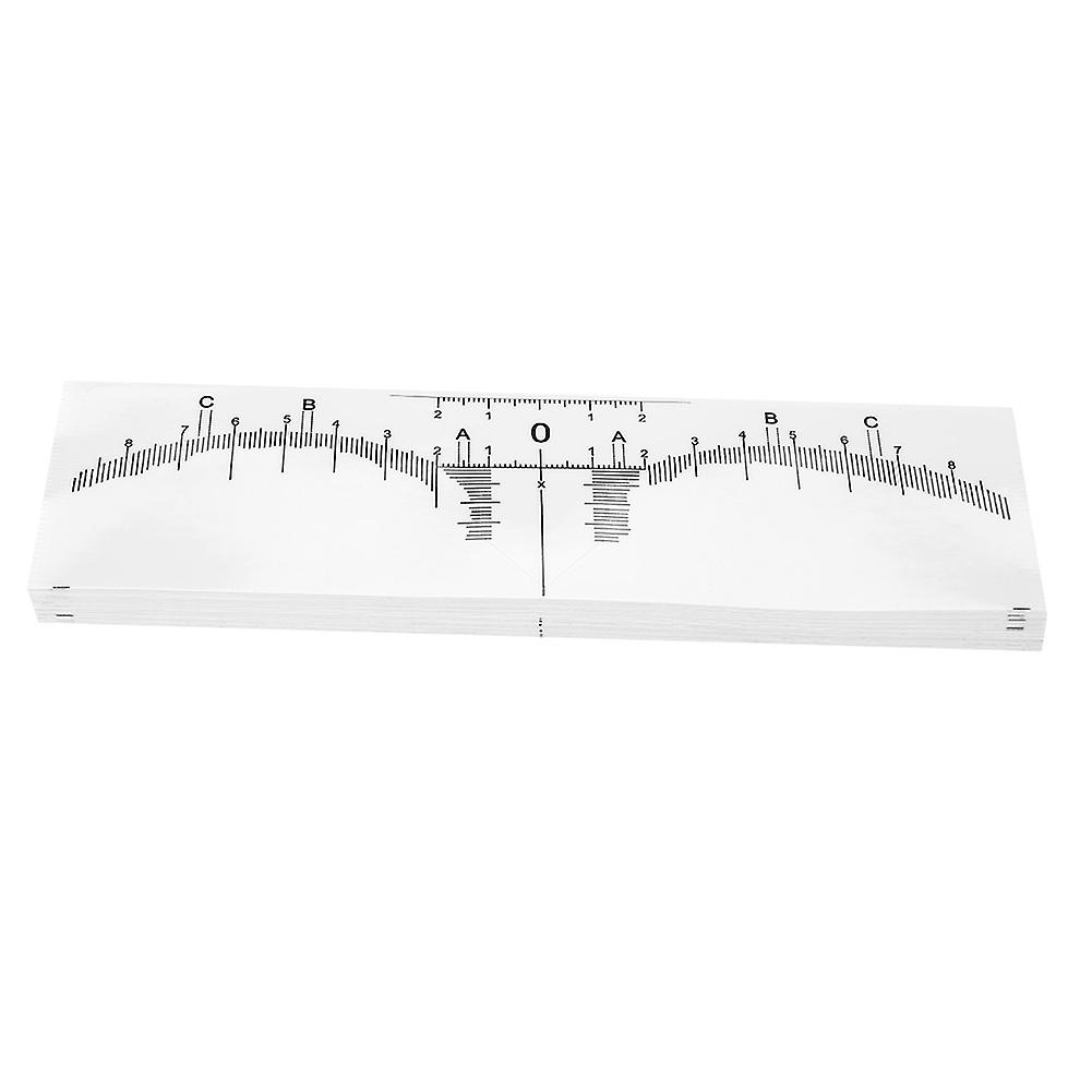 50Pcs Disposable Eyebrow Tattoo Ruler Sticker Microblading Measure Tool