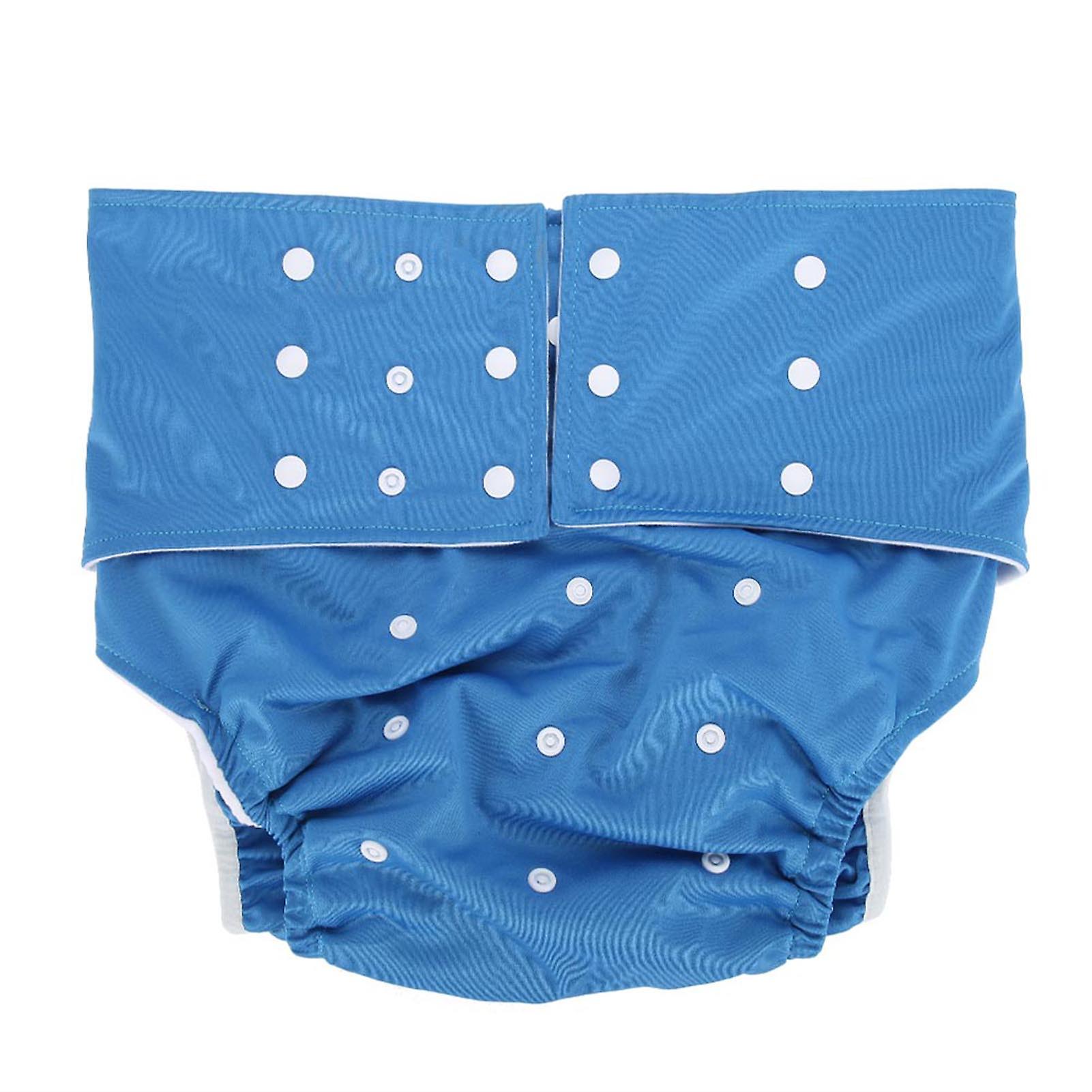 Adult Cloth Diaper, Adjustable and Reusable, Dark Blue