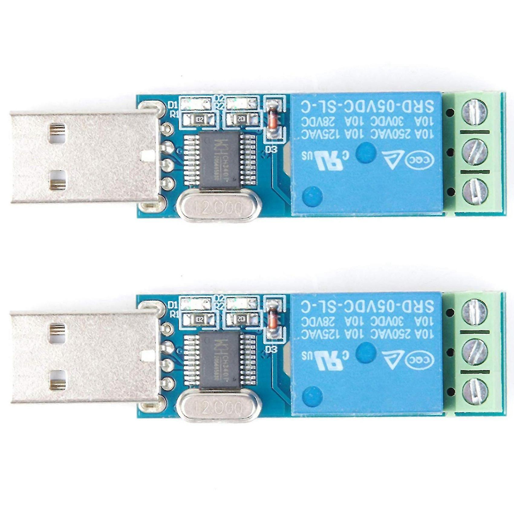 2x Usb Relay Module Usb Intelligent Control Switch Usb Switch For Lcus-1 Type Electronic Converter