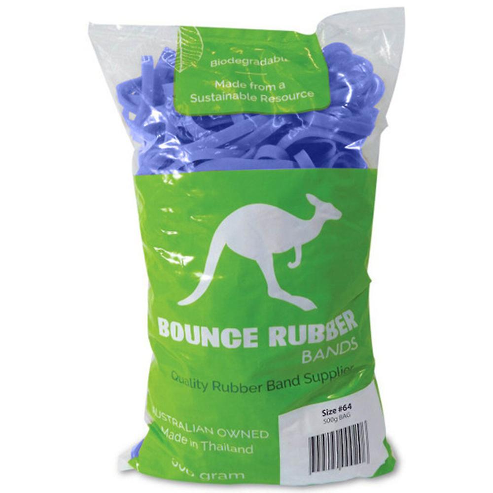 Size 64 Bounce High-Quality Blue Rubber Bands 500Gm Sustainable and Eco-Friendly