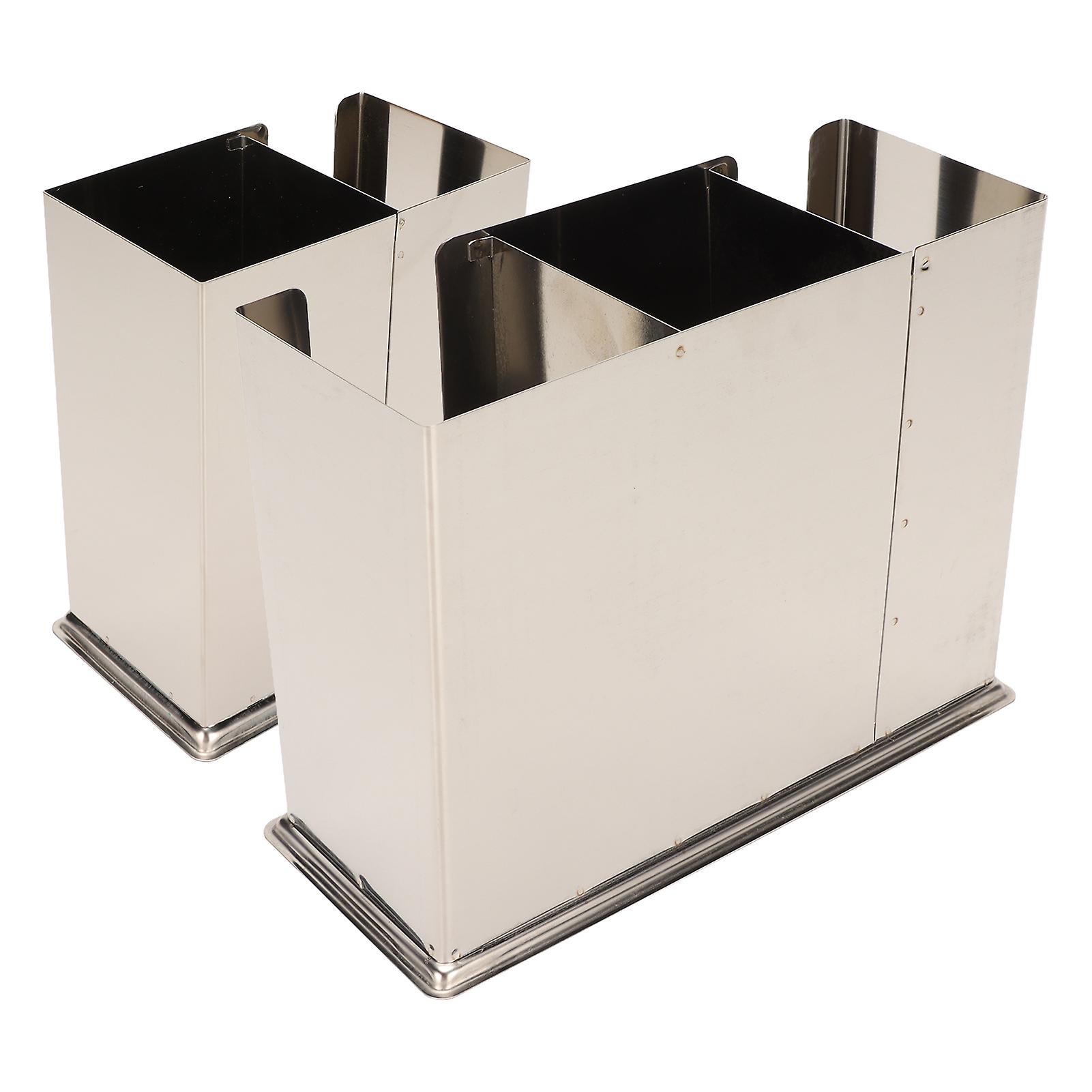 Utensil Drying Rack Stainless Steel Hanging Rack Chopsticks Spoon Fork Knife Drainer Basket Flatware Storage Drainer 3 Compartments 