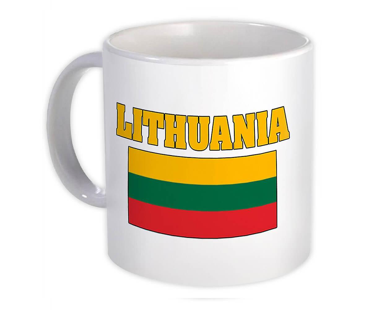 Caneca de Presente: Bandeira da Lituânia