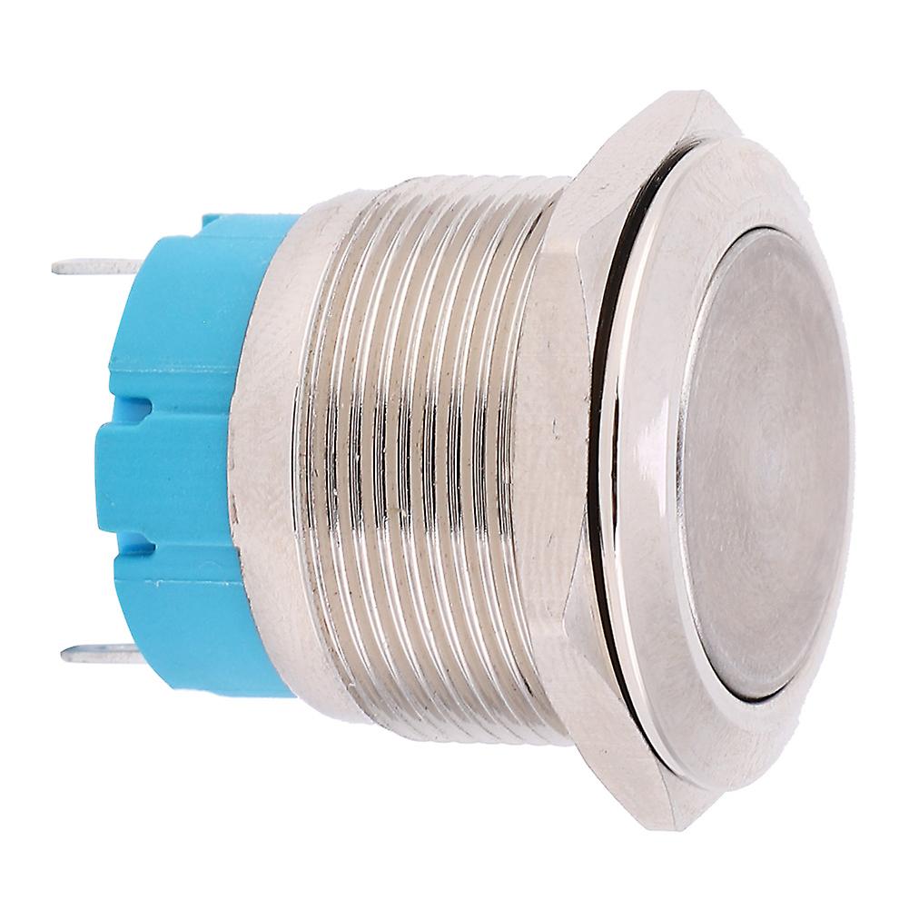 2pcs Waterproof Self Locking Metal Push Button Switch 2 Pins 22mm Mount Hole