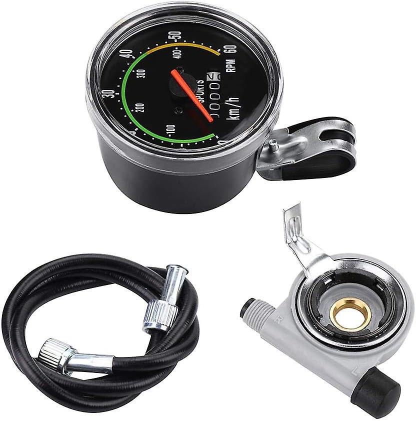 Bicycle Speedometer, Mechanical SpeedometerBike Computer Speedometer Cycling Stopwatch Cycle Computer