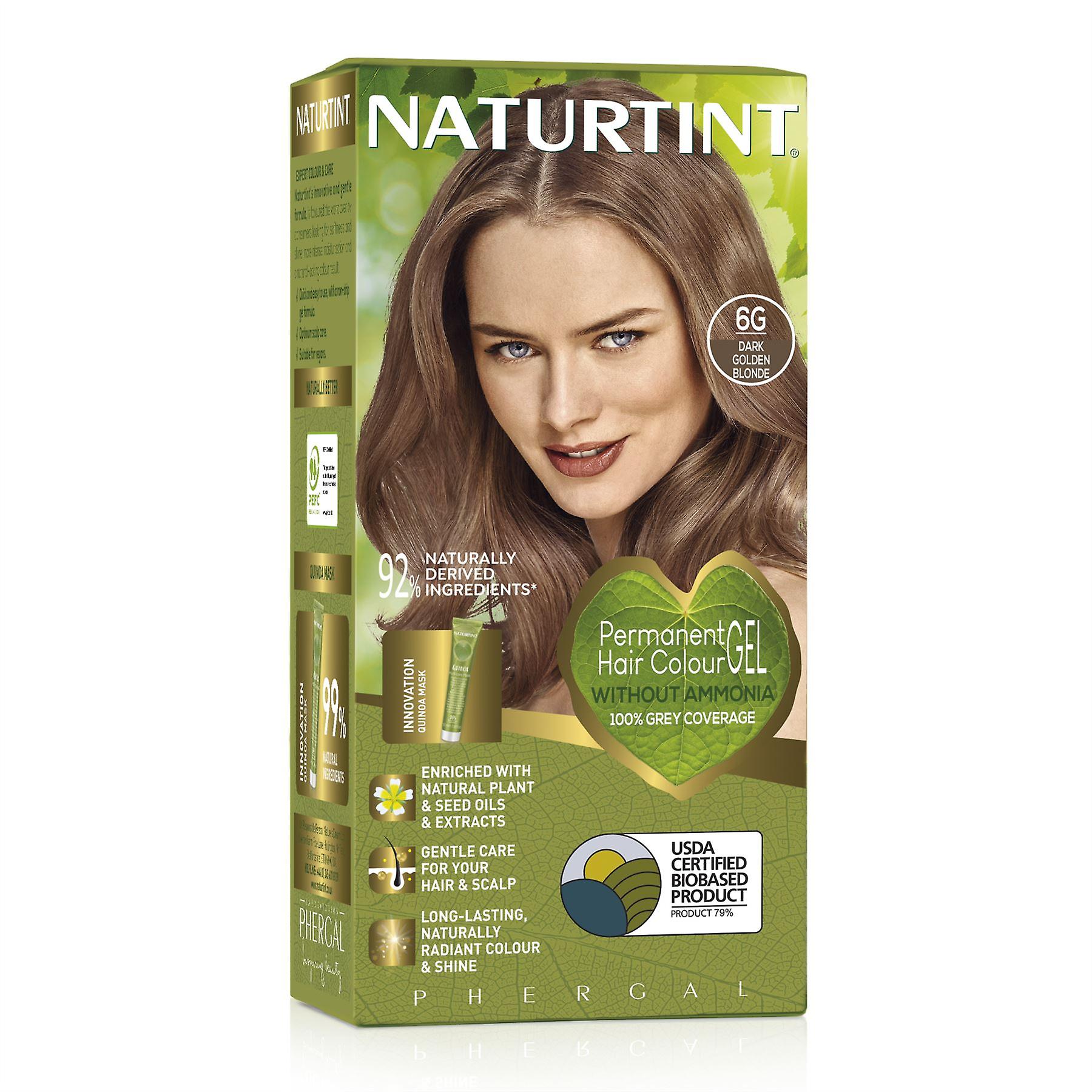 Naturtint Permanent Hair Colour 6G Dark Golden Blonde - 170ml
