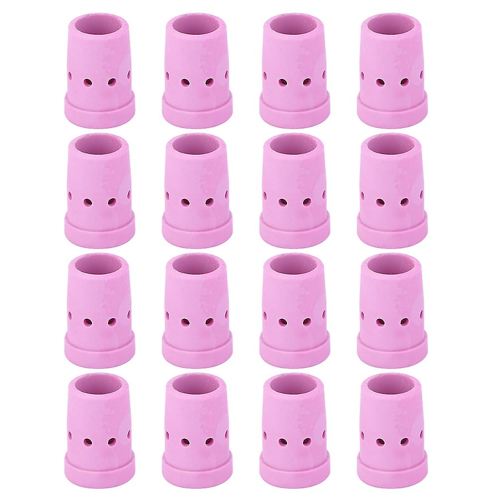 350A MIG MAG Air Cooled Welding Torch Gas Diffuser Ceramic Cups Kit 20PCS Fit PTA DB SR WP 9 20 24 25 TIG Welding Torch(Pink)