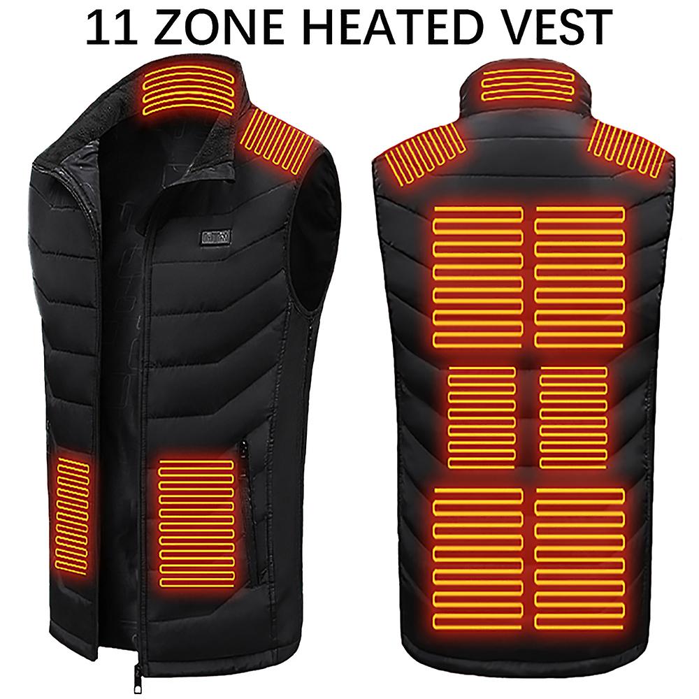 11 منطقة سترة ساخنة ، سترة حرارية ذكية تعمل بالطاقة USB ، ملابس سترة ساخنة للسيدات للرجال ، سترة حرارية للتخييم
