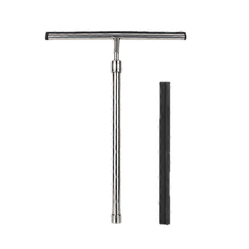 Telescopic shower squeegee with silicone blade for bathroom, kitchen, car
