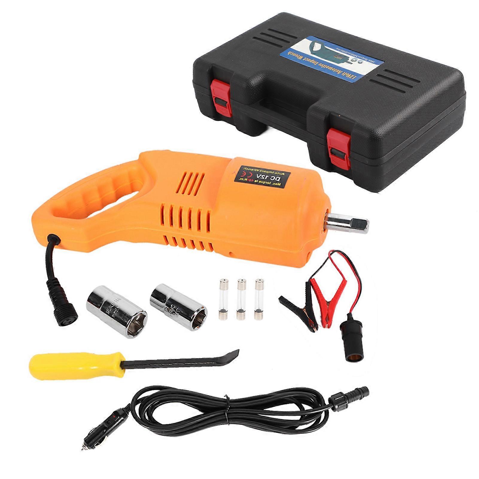 12V 3 Tons 42CM Electric Scissor Jack Tire Air Pump Electric Wrench Tyre Remover Set(#4) E2U~04