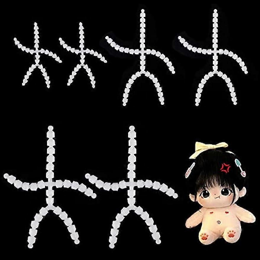 6pcs Body Joint Skeleton 3 Sizes Figure Movable Skeleton Plastic Joint Jeton Ball Socket Teddy Bear