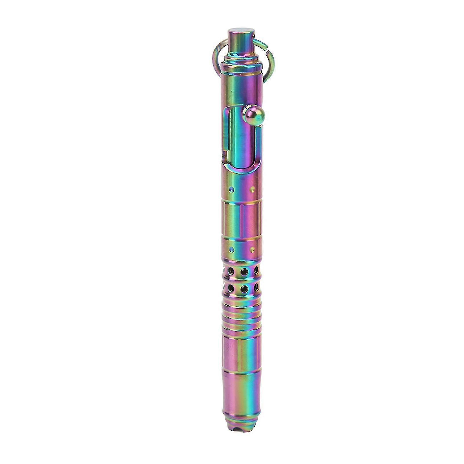 Colorful Titanium Alloy Ballpoint Pen for Business Office, Everyday Use and Signature
