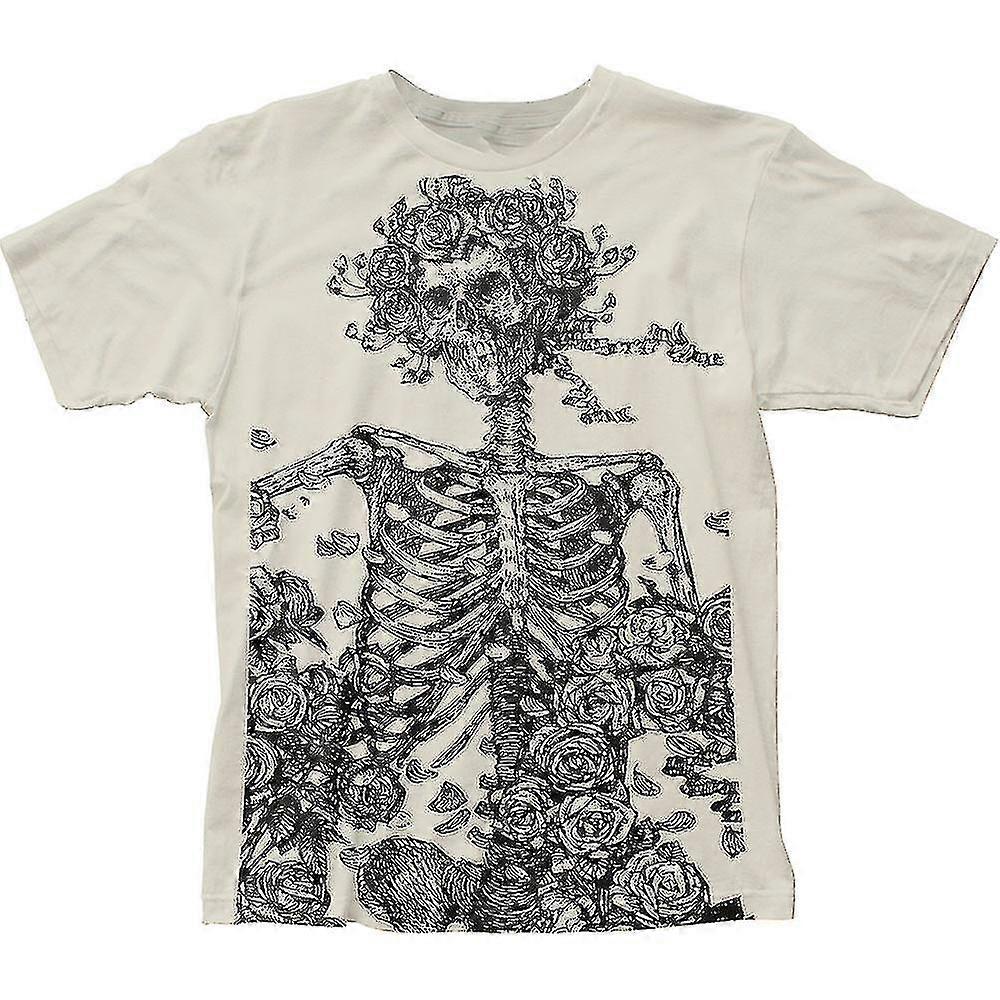 Flower Skeleton Grateful Dead T-paita