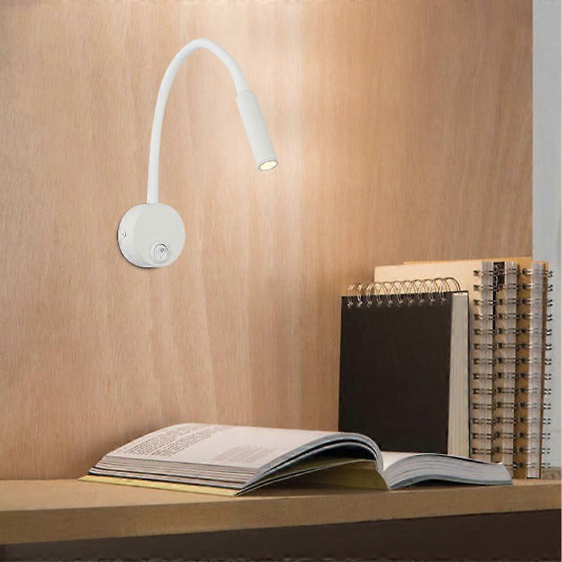 Modern Simple Set Of Circular Flexible Bed Lamp With Switch Bedroom Led Gooseneck Bed Lamp