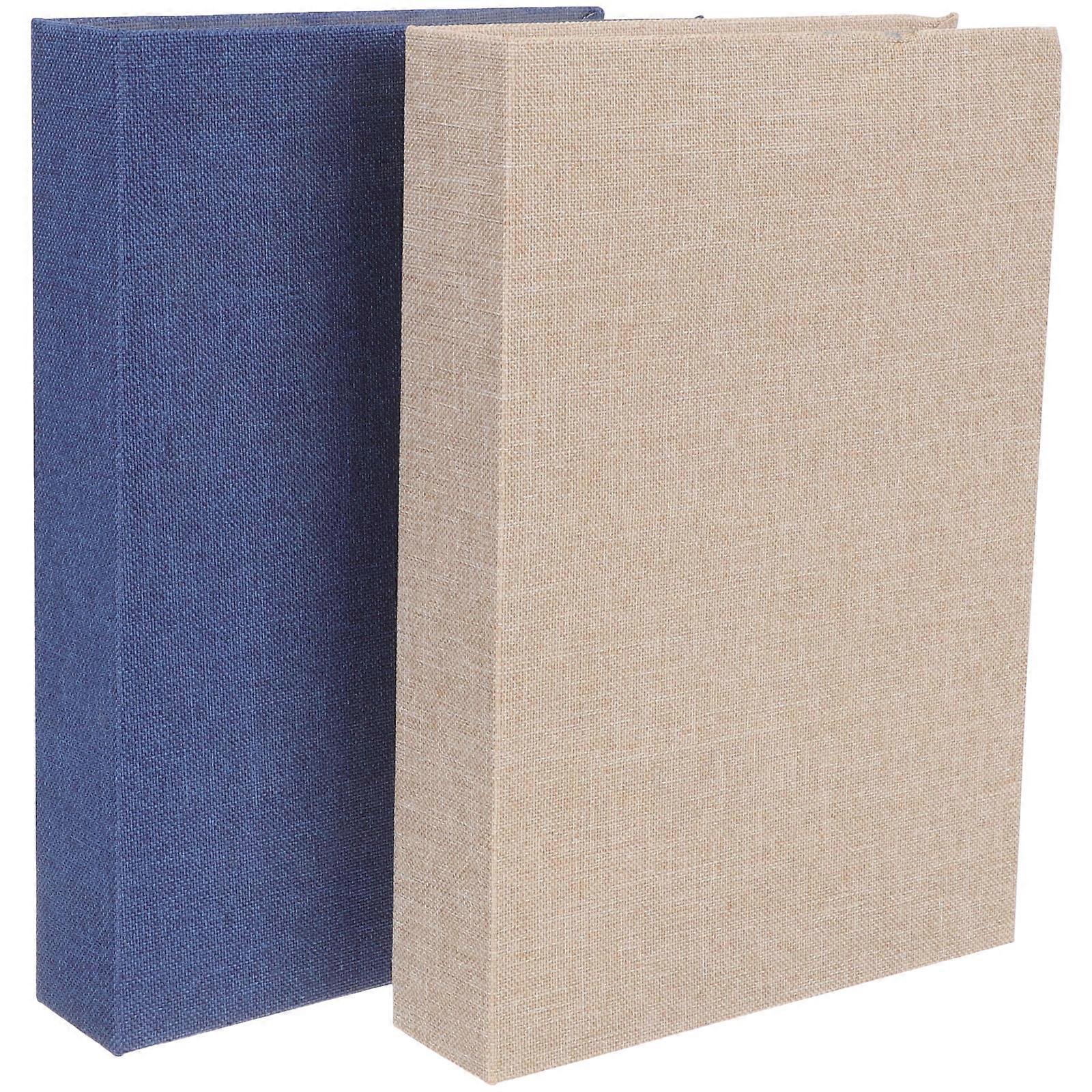 2Pcs Faux Book Boxes Decorative Books Modern Style Book Boxes Home Book Shaped Photo Props