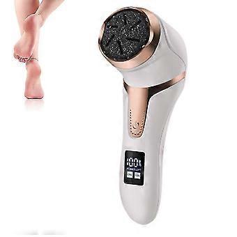 Electric Foot Callus Remover Kit, Rechargeable Pedicure Tools Foot Care Feet With 3 Heads,2 Speed,battery Display For Remove Cracked Heels Calluses