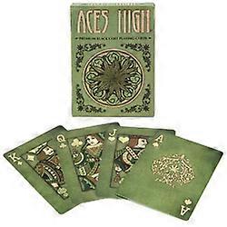 Aces High Green Playing Cards