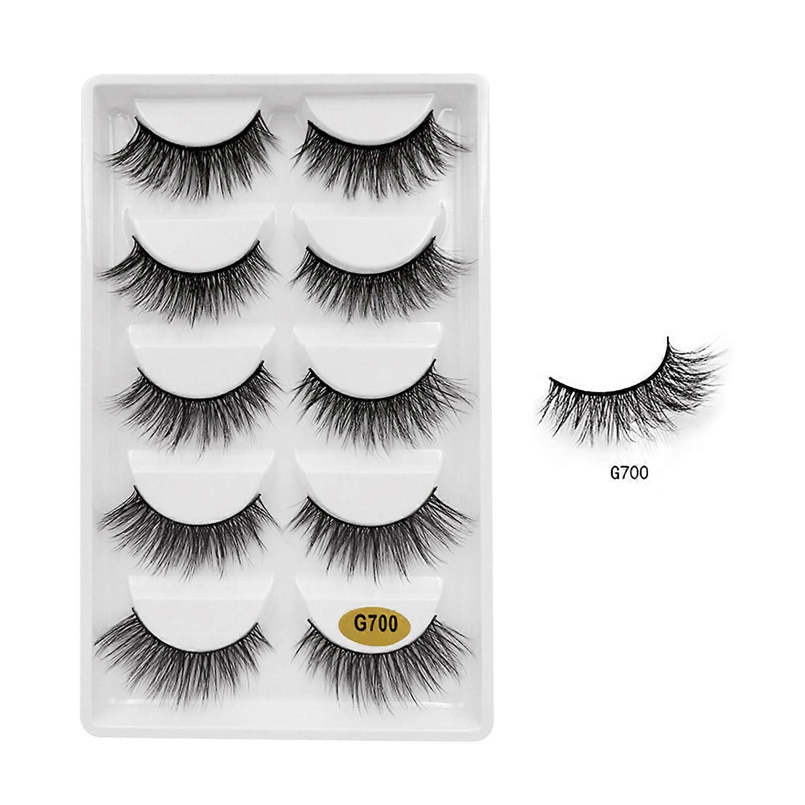 5 paria luonnollisia tekoripsiä Multipack tekoripset Luonnolliset ripset Hae koko kansi Ei liimaripsiä