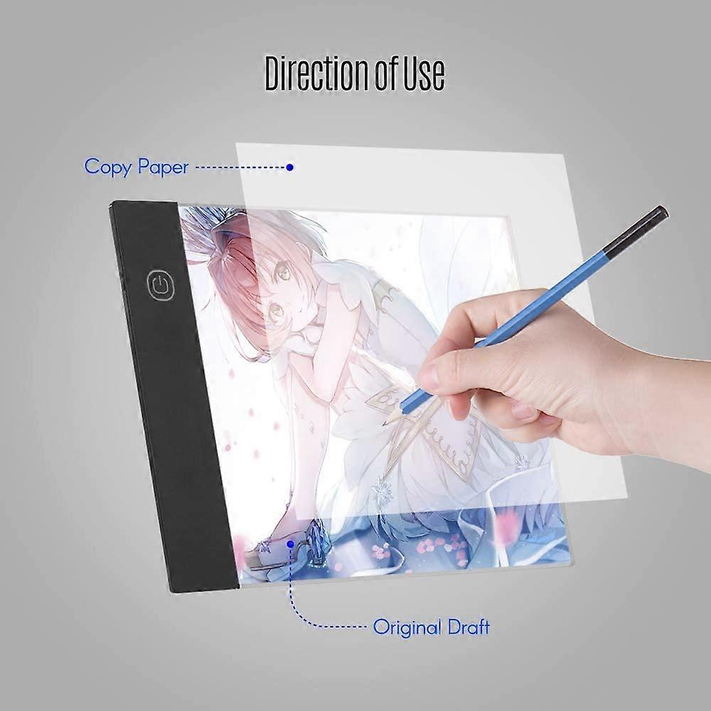 Portable A5 LED light table lightbox light board for drawing