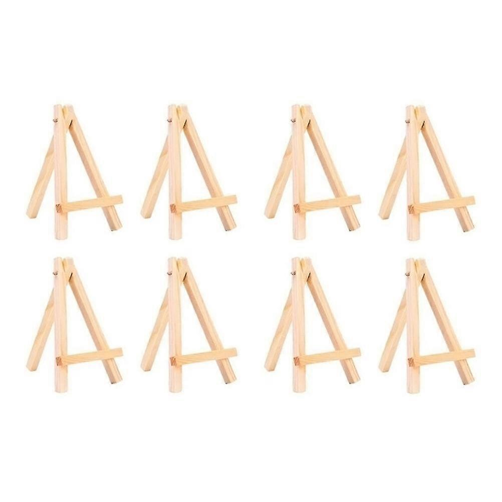 8 Pcs Table Top Display Stand Small Wooden Easel Mini Eassel Stand Painting Triangle Easel Easel Back Picture Frame