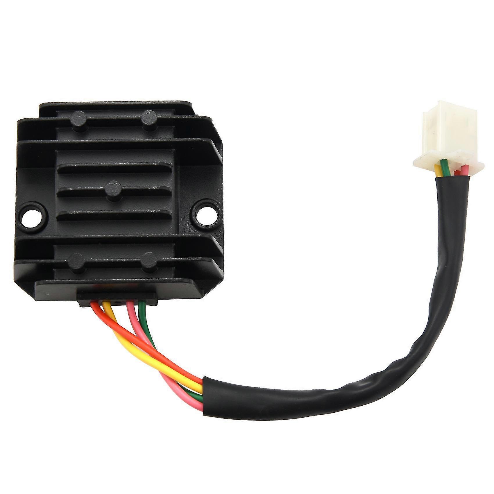 Motorcycle Voltage Regulator 4 Wires 4 Pins 12 Voltage Regulator Rectifier For 50-250cc Motorcycle