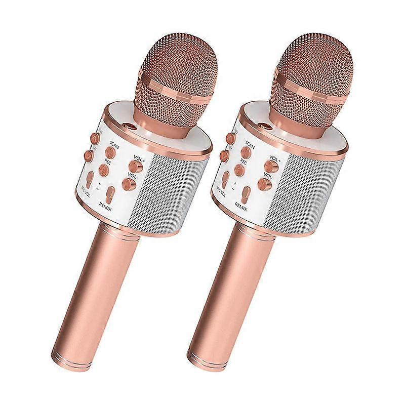 Set 2 microfoane karaoke pentru copii, Inalámbrico, Bluetooth