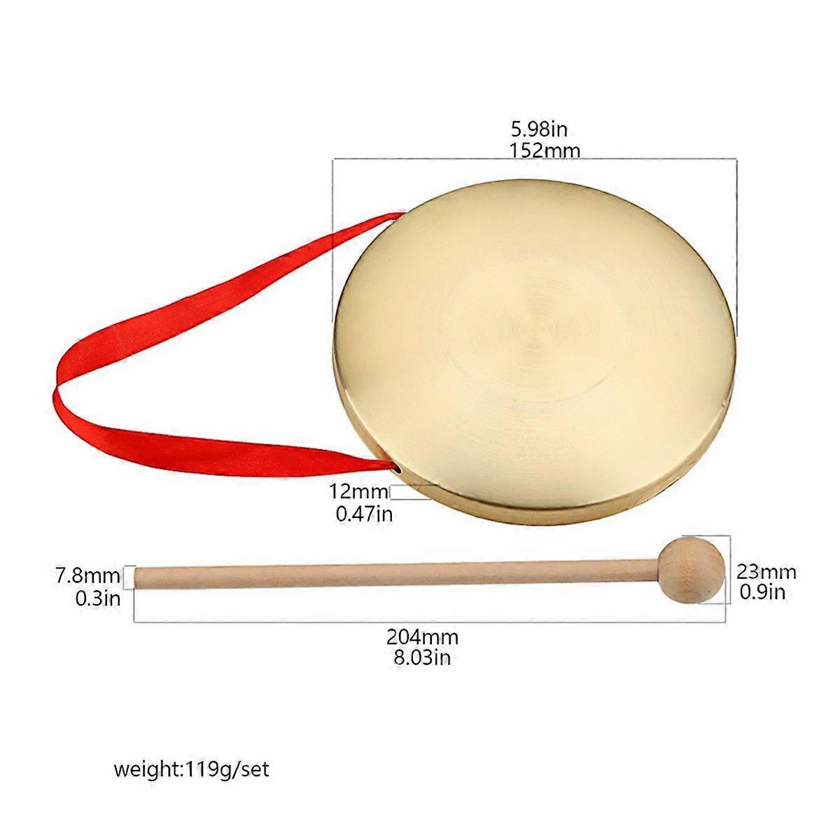 Practical Hand Gong Gong Percussion Instrument for School Festival