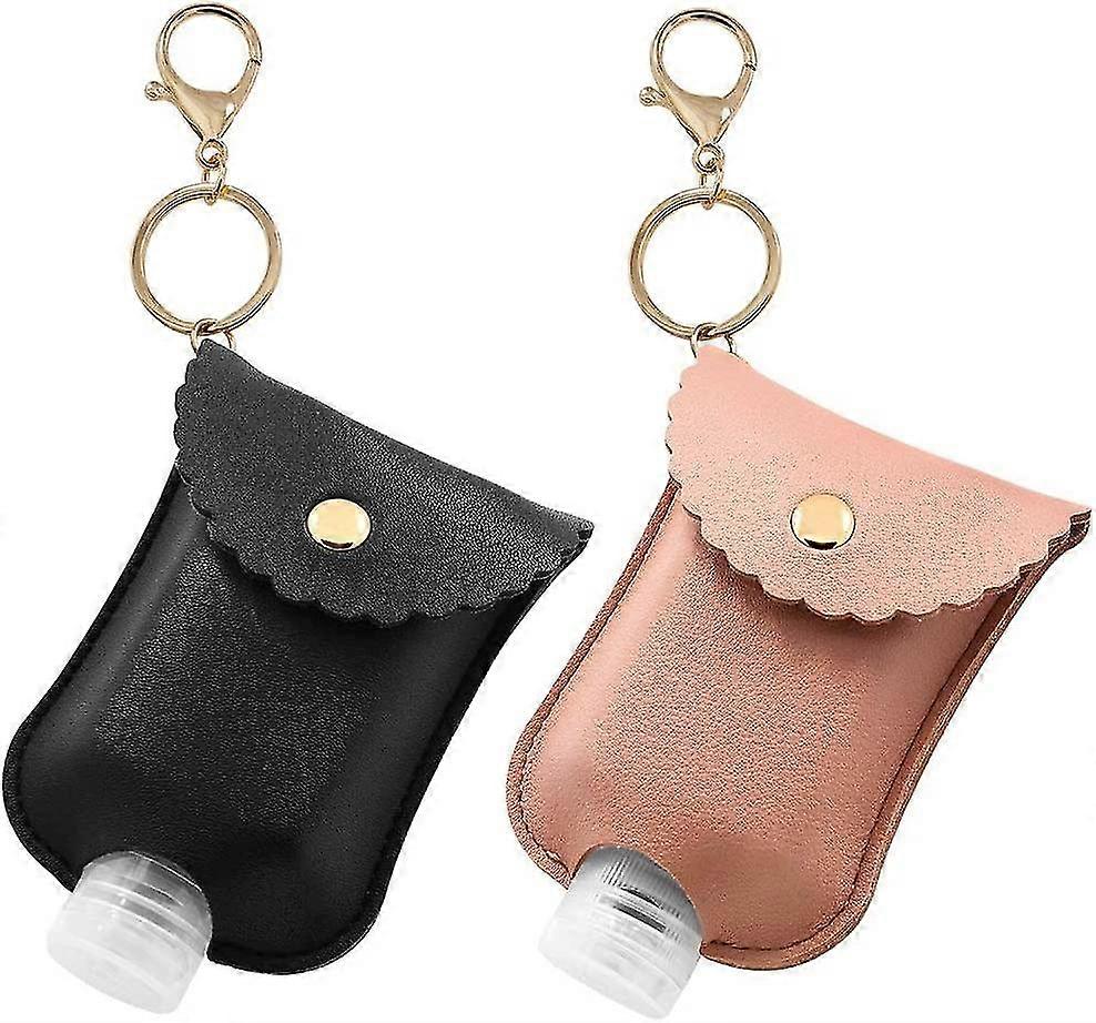 2-piece Portable Squeeze Bottle (black+pink)