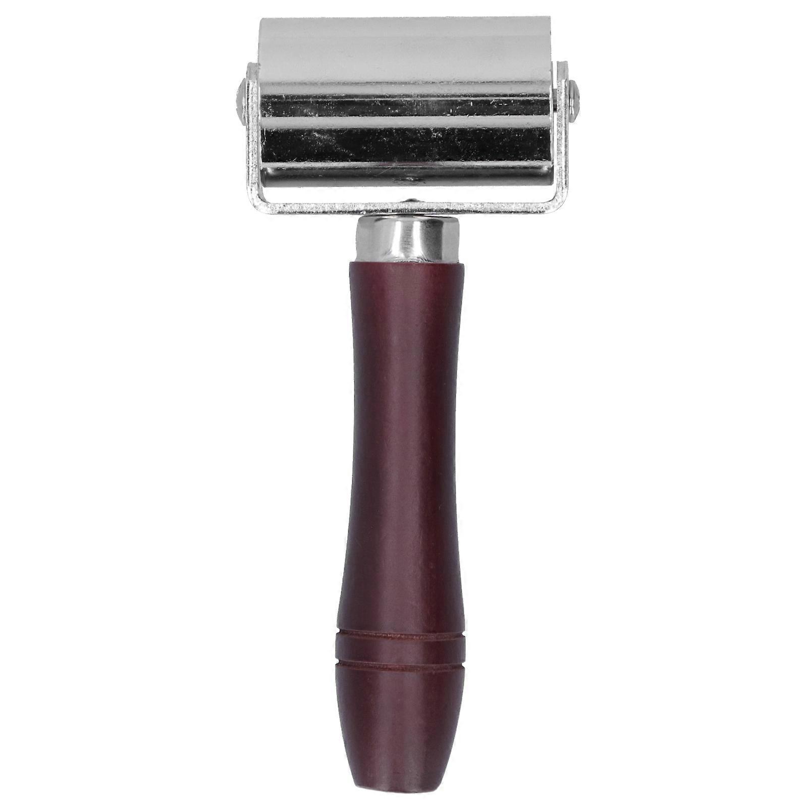 Leather Roller Press Edge Binder Glue Joint Hand Working Carving Tools DIY Accessories60mm  Wheel Width