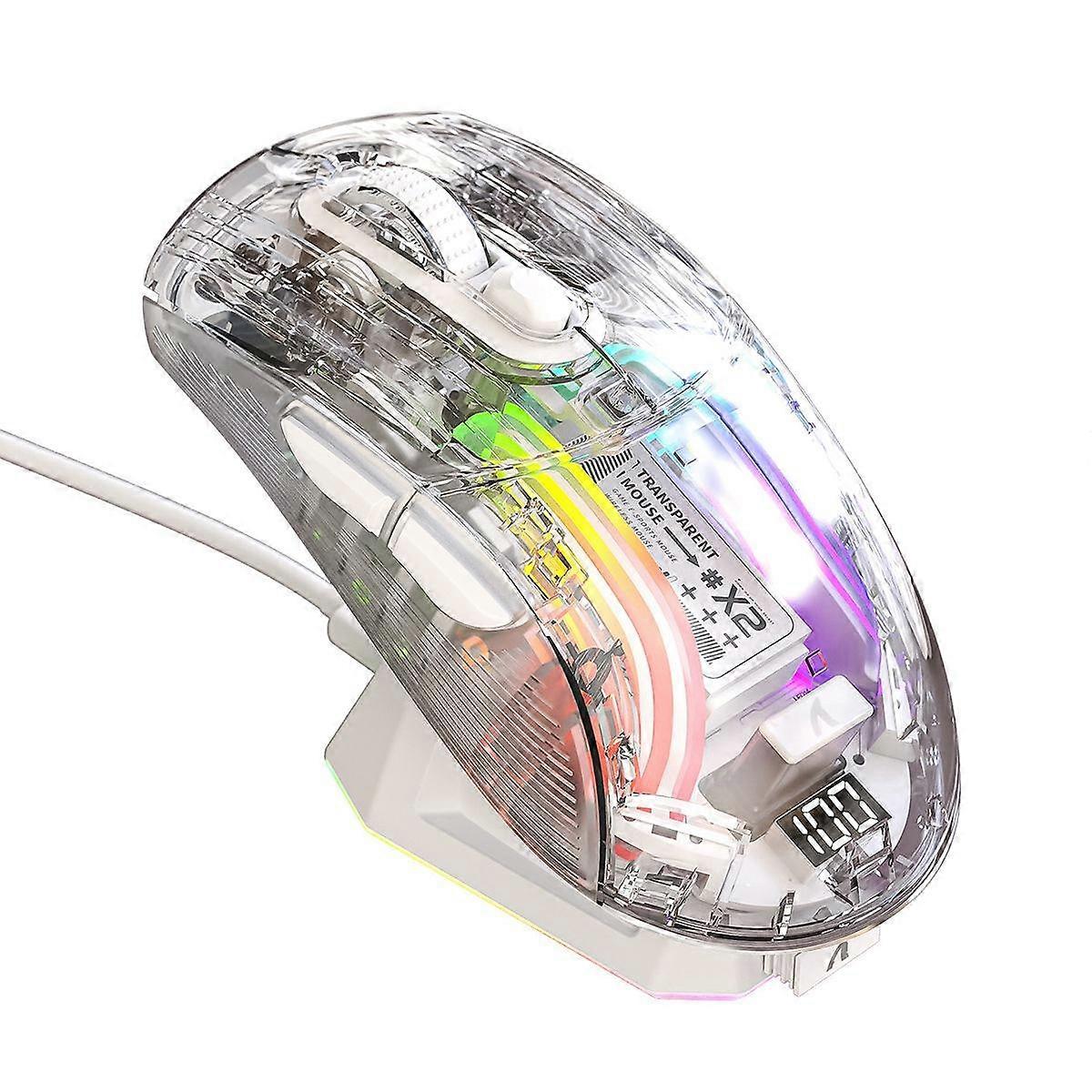 X2PRO Magnetic Charging Bluetooth Mouse, -Mode , RGB Lights, Battery Indicator,Use for Computer Pho