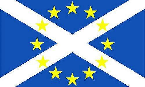 Scotland EU Flag - 100% Polyester - New Yes Scottish In European Union Style 80